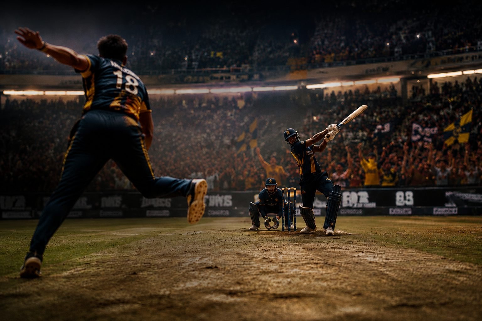 Lions cricket in action